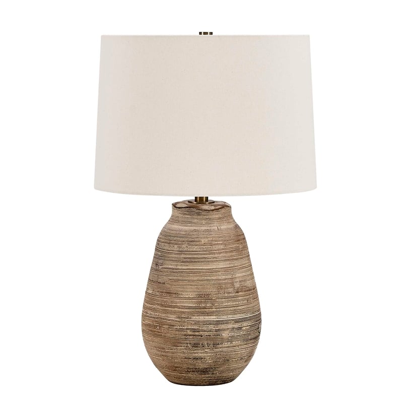 Uttermost Tonachio Etched Urn Table Lamp in Brown