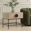 Uttermost Lunar Wooden Side Table in Brown
