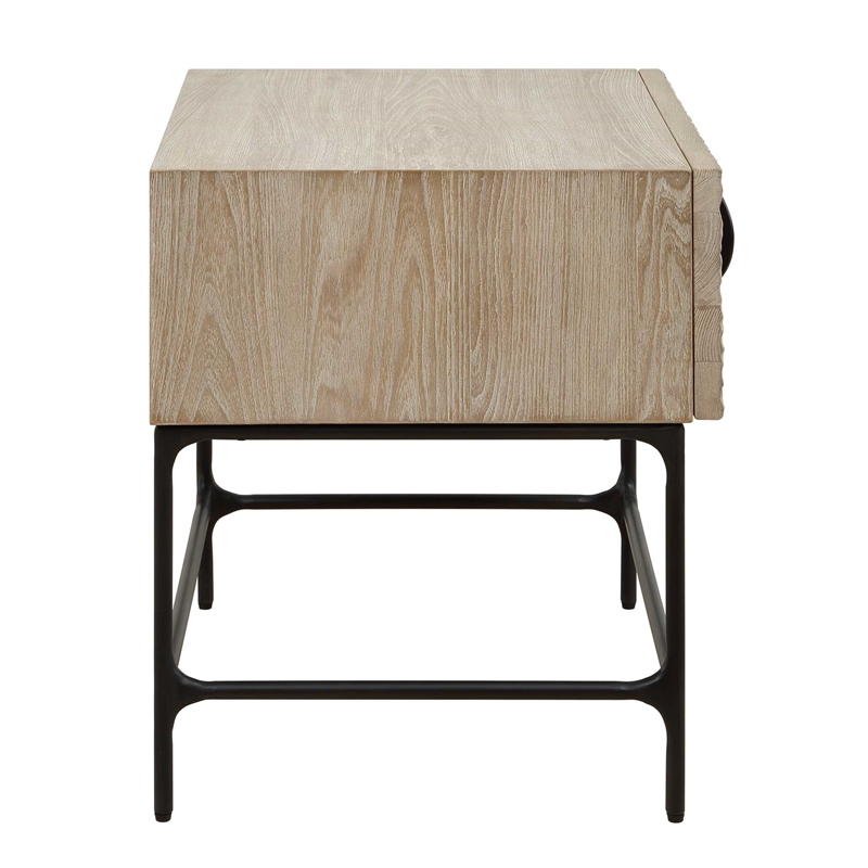 Uttermost Lunar Wooden Side Table in Brown