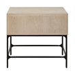 Uttermost Lunar Wooden Side Table in Brown