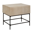 Uttermost Lunar Wooden Side Table in Brown