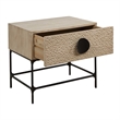 Uttermost Lunar Wooden Side Table in Brown