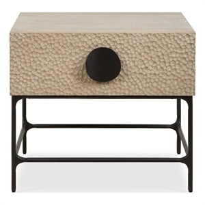 Uttermost Lunar Wooden Side Table in Brown