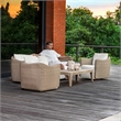 Uttermost Kirkham Indoor-Outdoor Wood Coffee Table in Brown