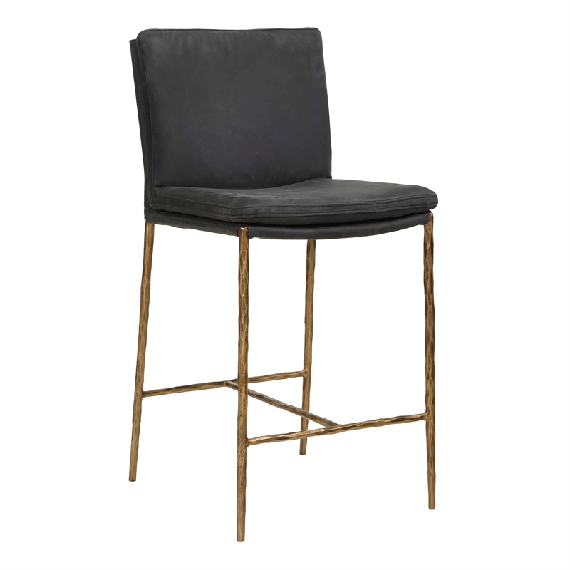 Uttermost Ascend Counter Stool in Charcoal