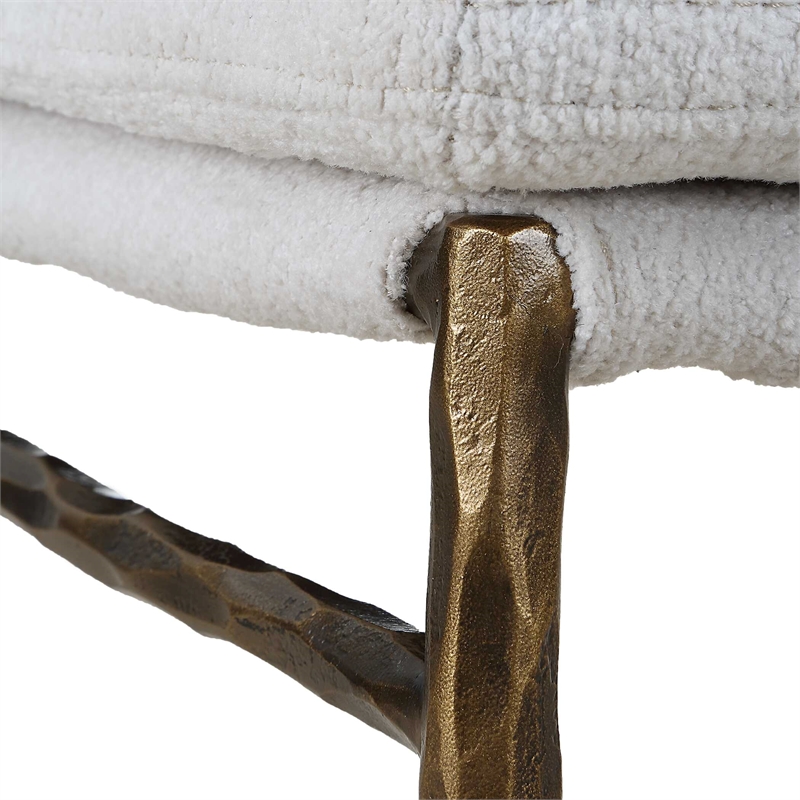 Uttermost Ascend Textured Dining Chair in White