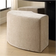 Uttermost Khai Rounded Plush Dining Bench in Brown
