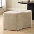 Uttermost Khai Rounded Plush Dining Bench in Brown