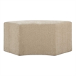 Uttermost Khai Rounded Plush Dining Bench in Brown