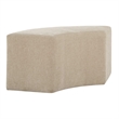 Uttermost Khai Rounded Plush Dining Bench in Brown