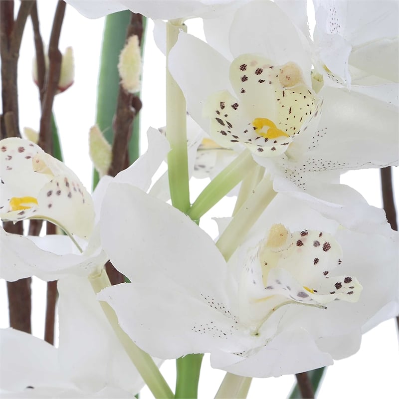 Uttermost Eterna Orchid Centerpiece Vase in Gray