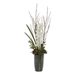 Uttermost Eterna Orchid Centerpiece Vase in Gray