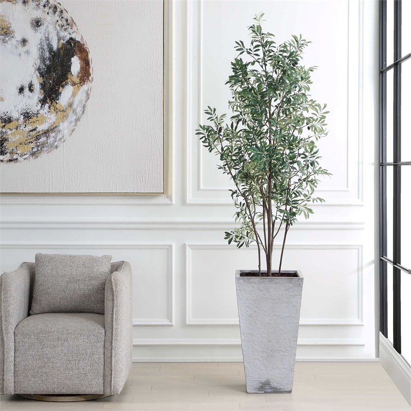 Uttermost Sonora Olive Tree In Planter in Gray