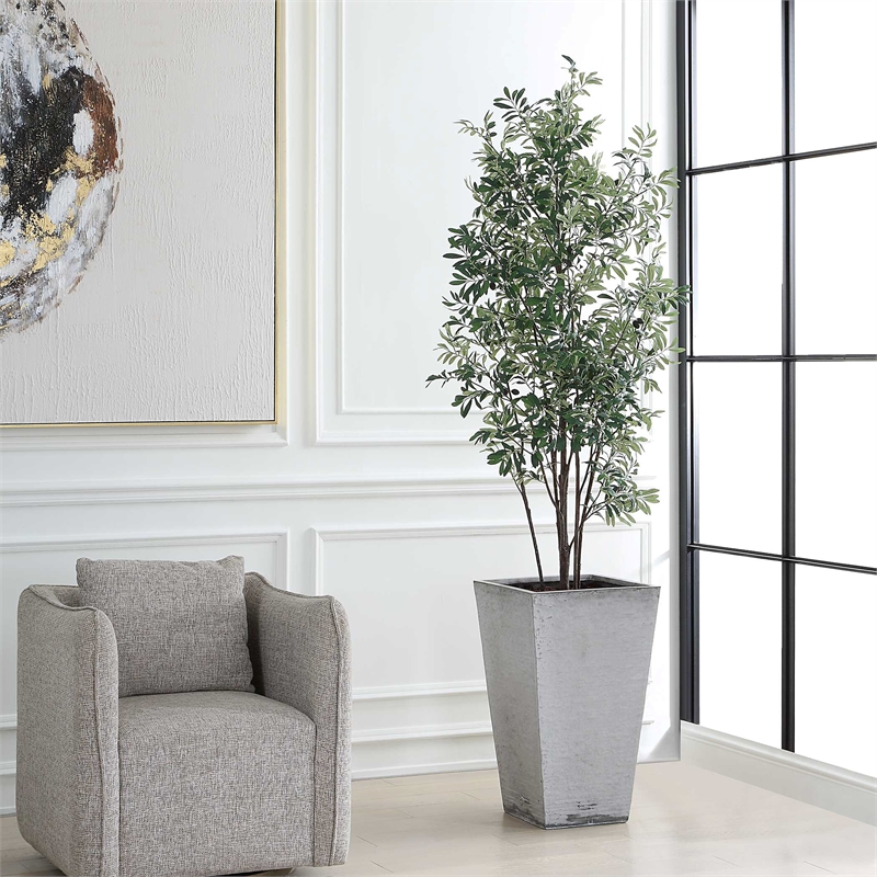 Uttermost Sonora Olive Tree In Planter in Gray
