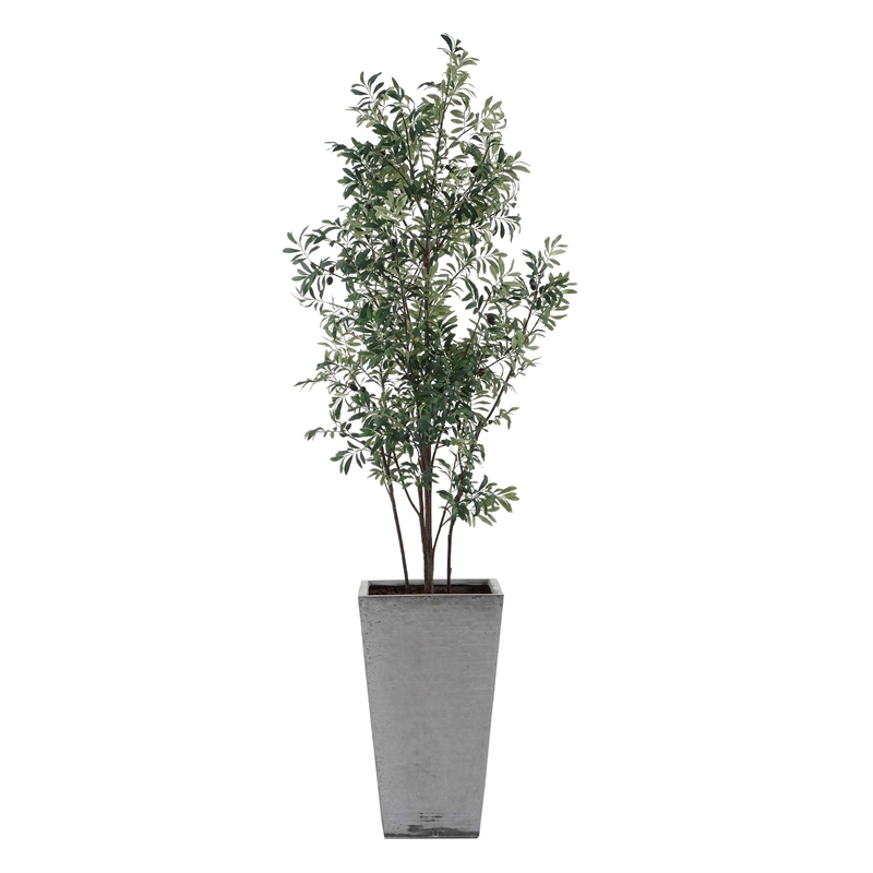 Uttermost Sonora Olive Tree In Planter in Gray