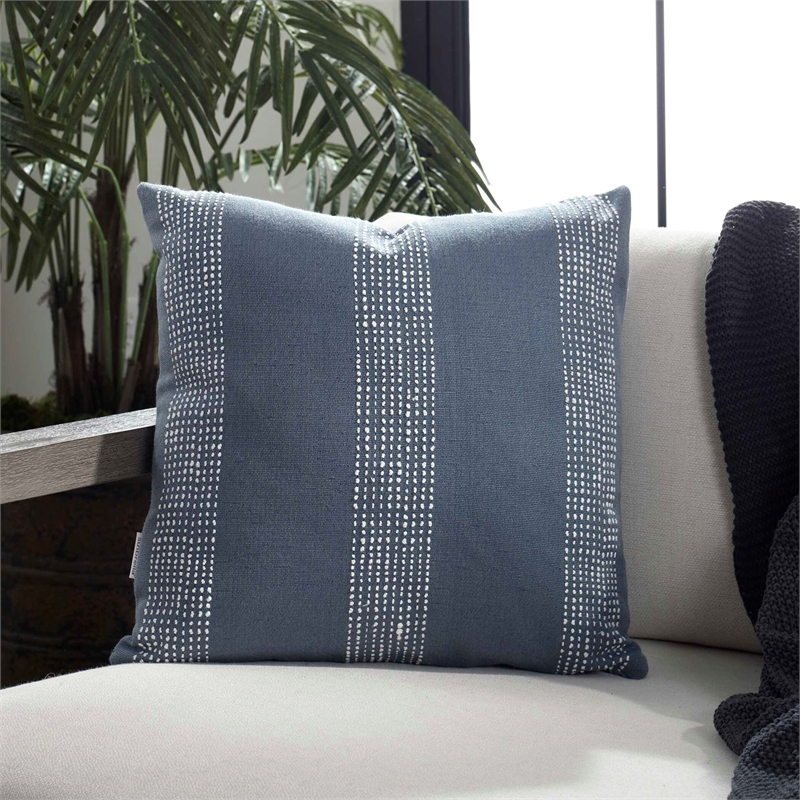 Uttermost Caper Outdoor Pillow in Slate Blue