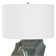 Uttermost Prisma Table Lamp in Smoky Blue with Bronze Accents