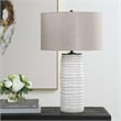 Uttermost Barat Ceramic Table Lamp in White