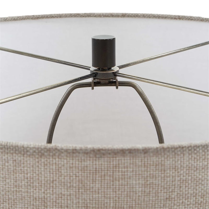 Uttermost Barat Ceramic Table Lamp in White