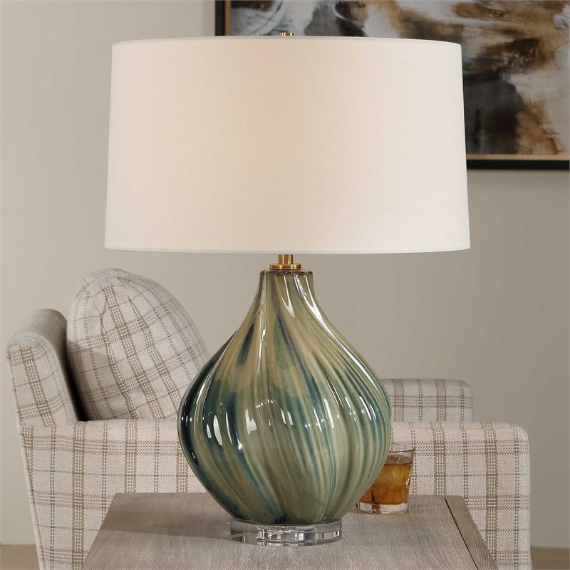 Uttermost Tausha Table Lamp in Blue and Green Hues