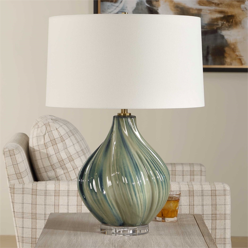 Uttermost Tausha Table Lamp in Blue and Green Hues