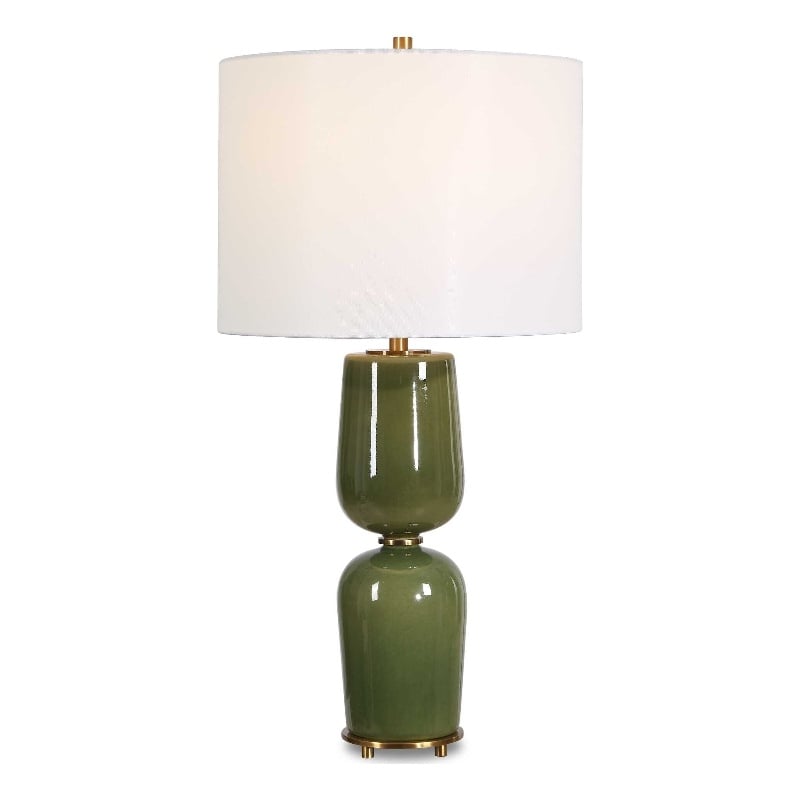 Uttermost Meyer Table Lamp in Green