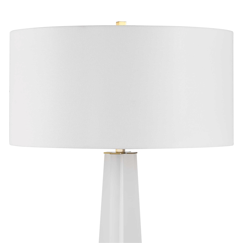 Uttermost Rosin Floor Lamp in White
