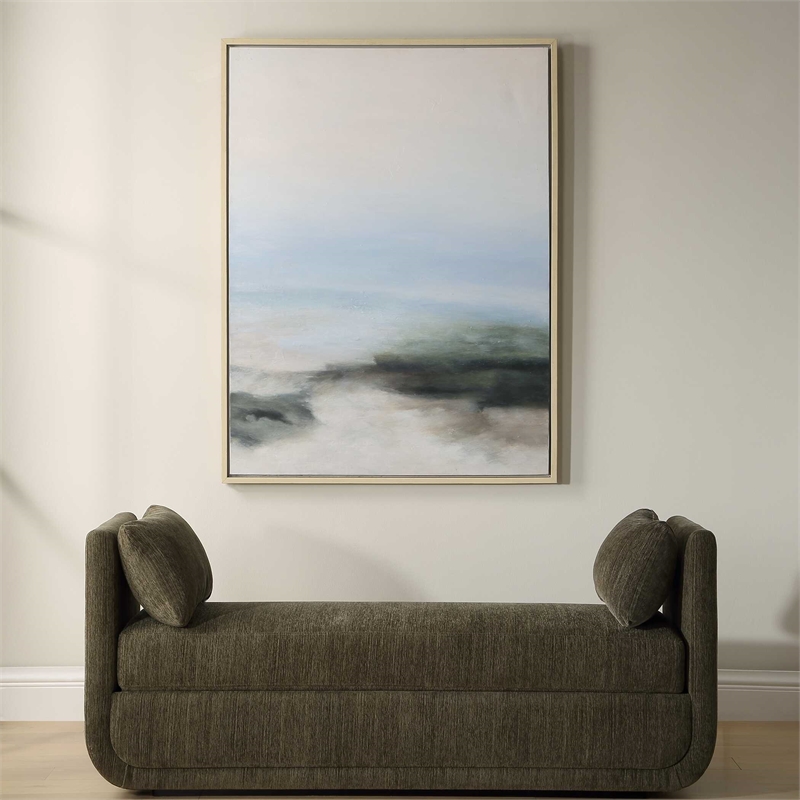 Uttermost Crossing Paths Coastal Landscape Painting in Multi-Color