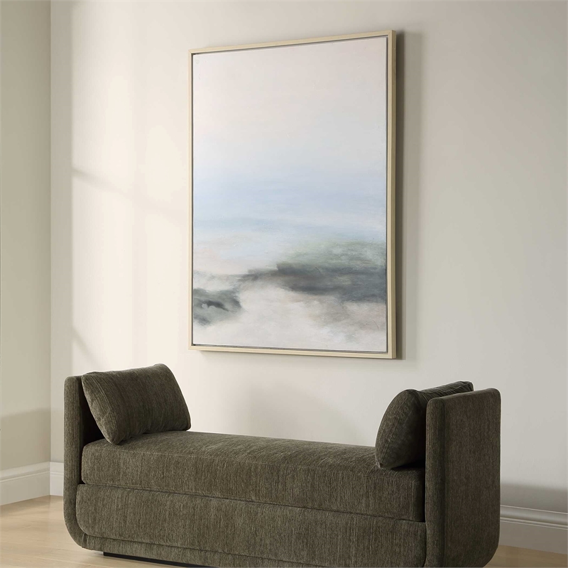 Uttermost Crossing Paths Coastal Landscape Painting in Multi-Color