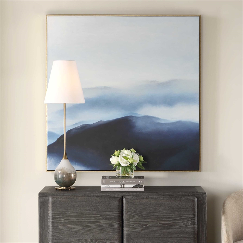 Uttermost Cold Shoulder Hand Painted Landscape Art in Multi-Color