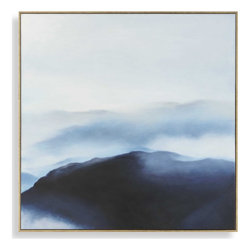 Uttermost Cold Shoulder Hand Painted Landscape Art in Multi-Color