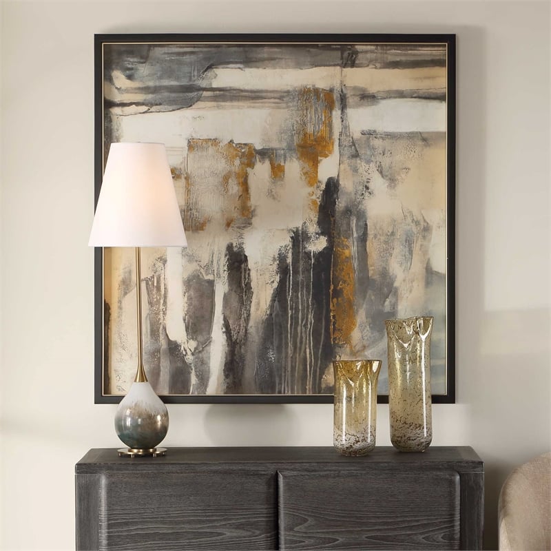 Uttermost Landslide Framed Abstract Print in Multi-Color
