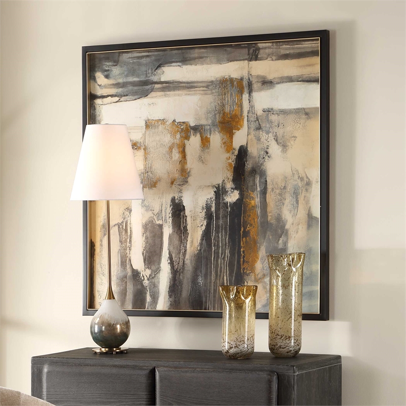 Uttermost Landslide Framed Abstract Print in Multi-Color
