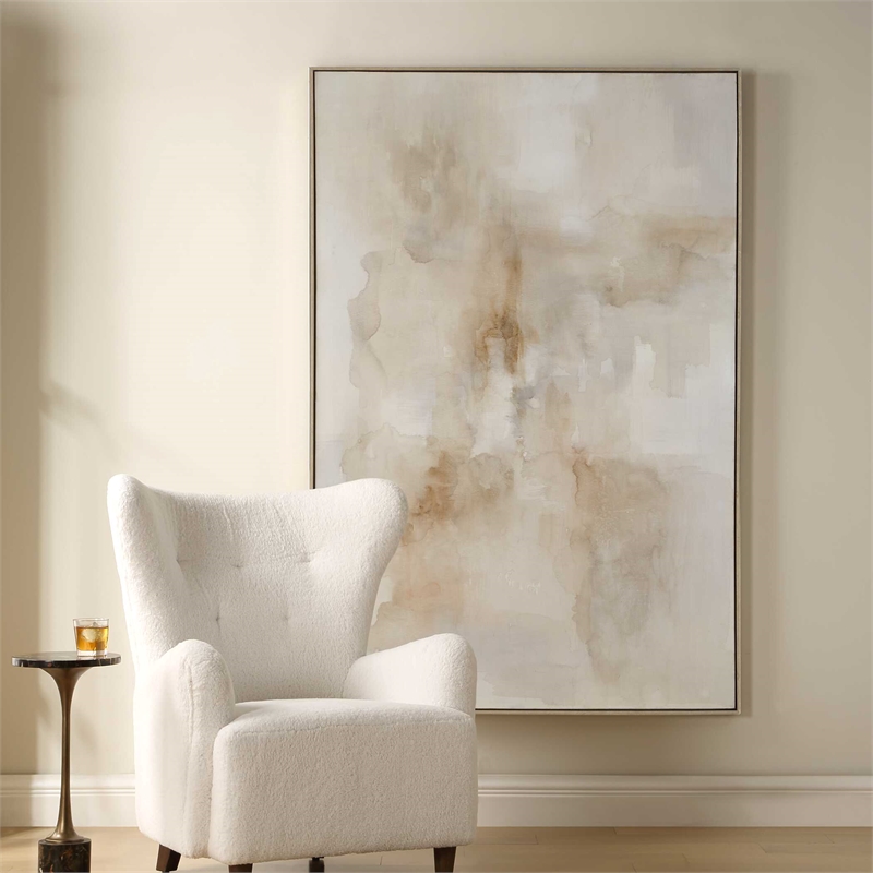 Uttermost Remedy Hand Painted Modern Canvas in Multi-Color