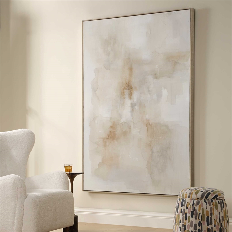 Uttermost Remedy Hand Painted Modern Canvas in Multi-Color