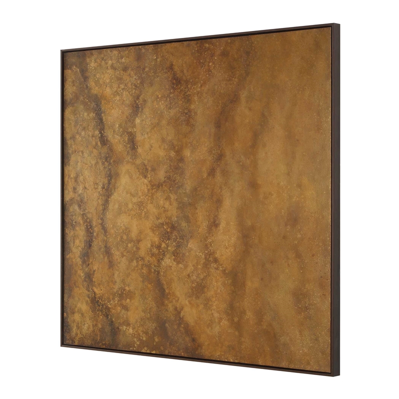 Uttermost Burn Hand Painted Canvas in Multi-Color