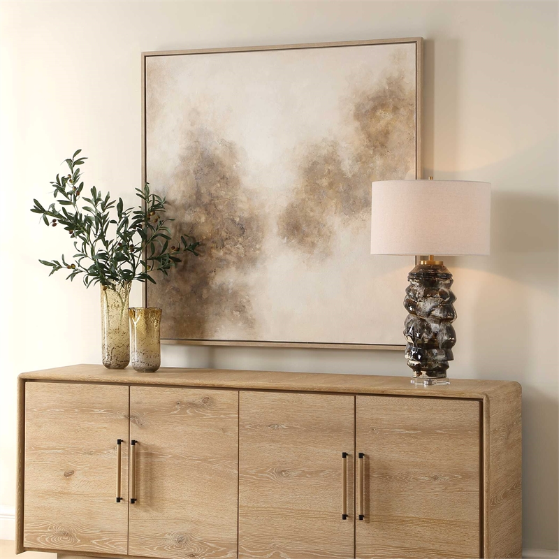 Uttermost Up In Smoke Framed Modern Art in Multi-Color