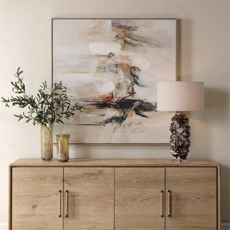 Uttermost Outburst Hand Painted Modern Art in Multi-Color