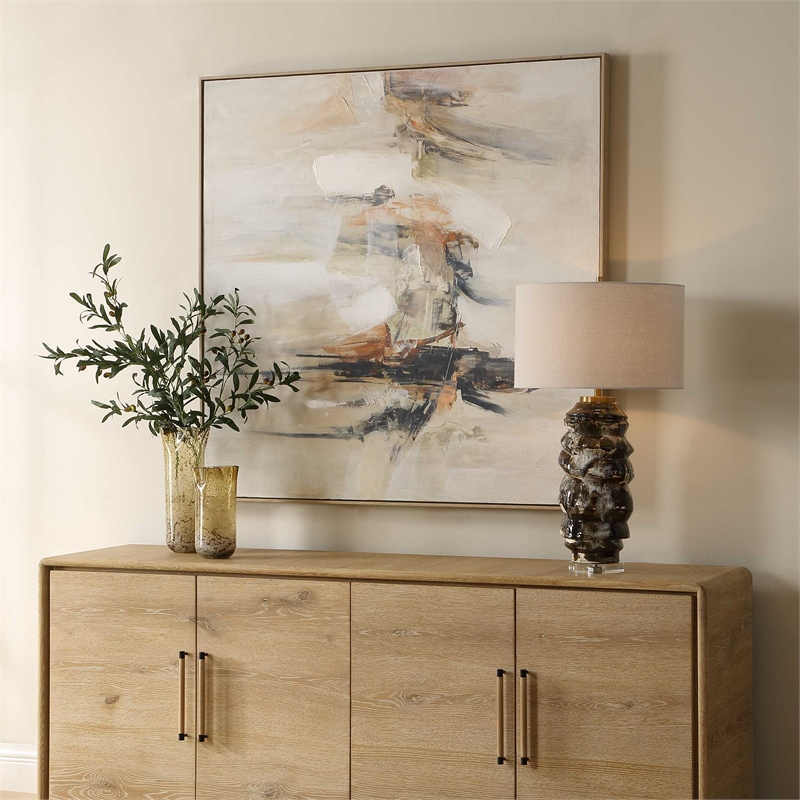 Uttermost Outburst Hand Painted Modern Art in Multi-Color