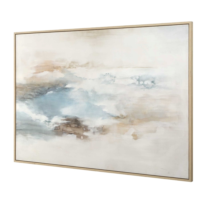 Uttermost Chasing Blue Coastal Canvas Art in Multi-Color