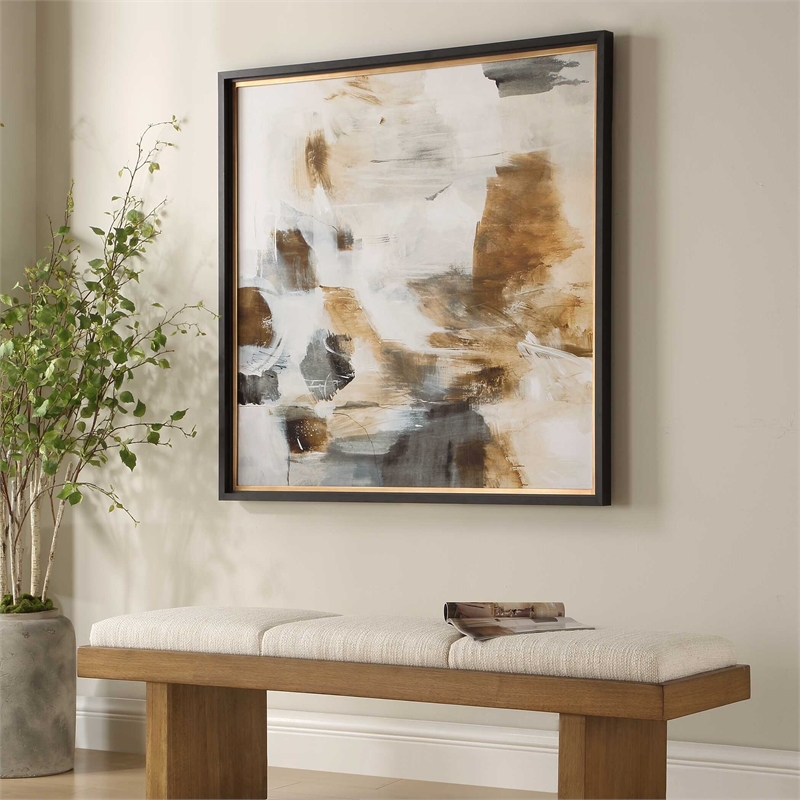 Uttermost Ancient Story Framed Abstract Print in Multi-Color