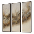 Uttermost Smoke Break Hand Painted Modern Art in Multi-Color (Set of 3)