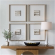 Uttermost Studying Sepia Hand Painted Canvases in Multi-Color (Set of 4)