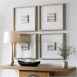 Uttermost Studying Sepia Hand Painted Canvases in Multi-Color (Set of 4)
