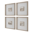 Uttermost Studying Sepia Hand Painted Canvases in Multi-Color (Set of 4)