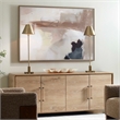 Uttermost Bluster Framed Abstract Canvas in Multi-Color