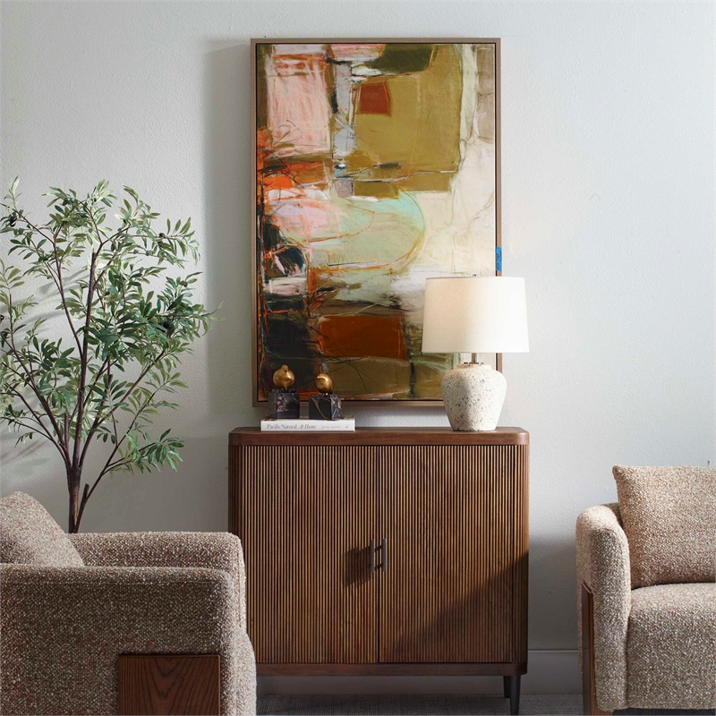 Uttermost Palace Walls Framed Abstract Art in Multi-Color
