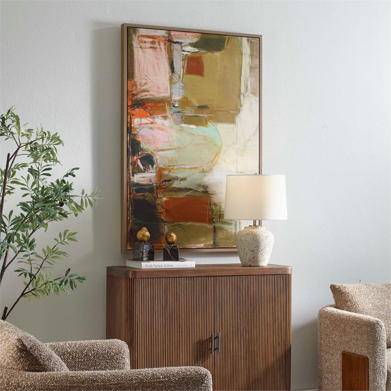 Uttermost Palace Walls Framed Abstract Art in Multi-Color