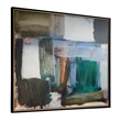 Uttermost Green Fields Framed Abstract Canvas in Multi-Color