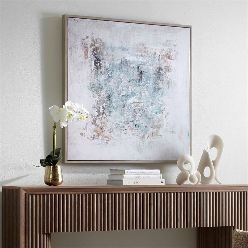 Uttermost Find Me Here Abstract Framed Canvas Art in Multi-Color